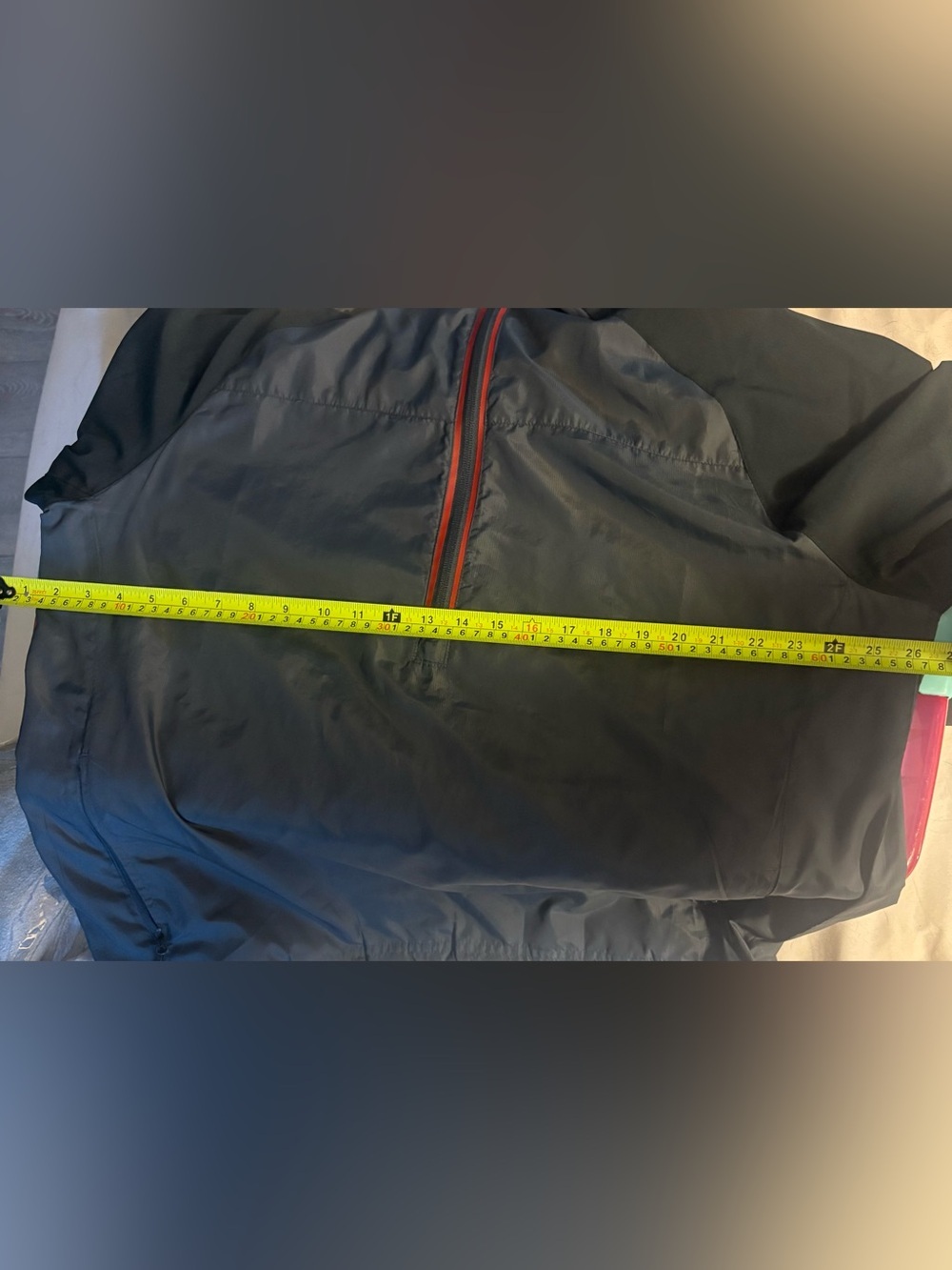 Sunice Black and Gray Windbreaker with Red Accent - Picture 5 of 5